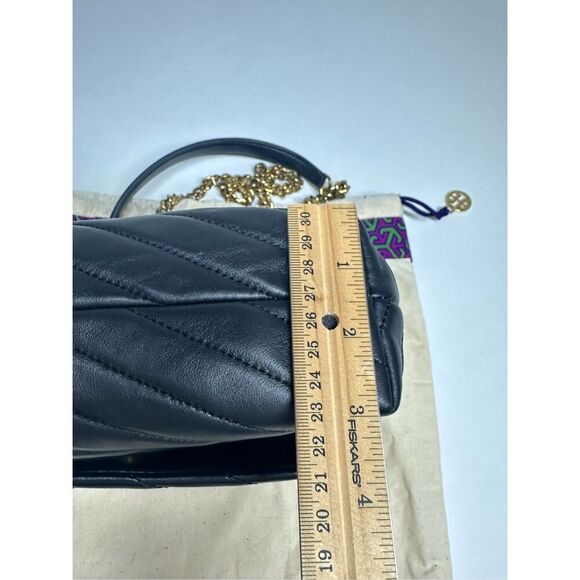 NWOT TORY BURCH KIRA SMALL CHEVRON BAG IN BLACK - Picture 12 of 16